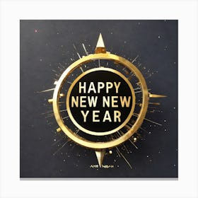 Happy New Year 8 Canvas Print