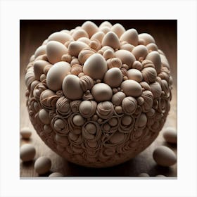Egg Sculpture Canvas Print
