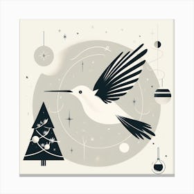Hummingbird Holiday Canvas Print
