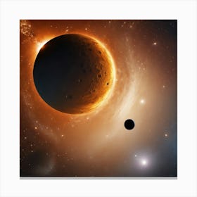 Planets In Space 1 Canvas Print