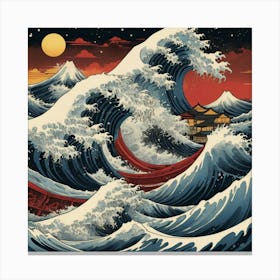 Great Wave Off Kanagawa 3 Canvas Print