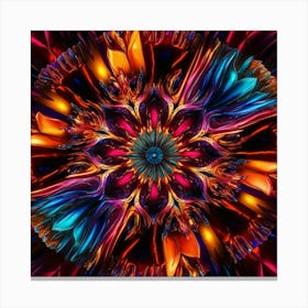 Psychedelic Flower Canvas Print