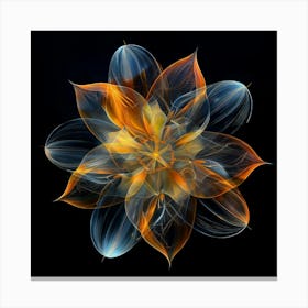 Fractal Flower Canvas Print