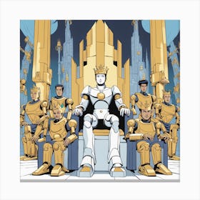 King Of The Robots 1 Canvas Print