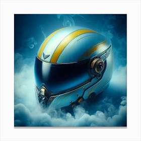 Helmet In The Clouds Canvas Print