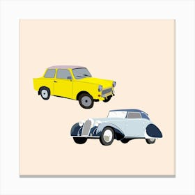 Vintage Cars Canvas Print