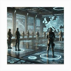 Regional Generals Futuristic Canvas Print