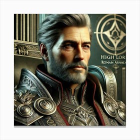 High Lord Ronan Ashheart 1024x1024 Canvas Print