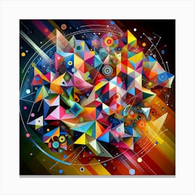 Abstract Geometric Background Canvas Print