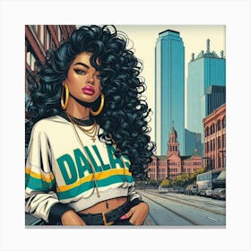 Dallas Girl 6 Canvas Print