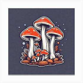 Mushroom Forest 16 Canvas Print