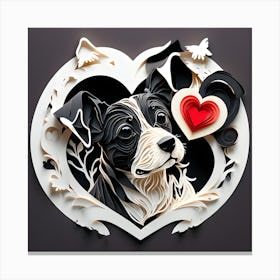 Paper Cut Art 2 Canvas Print