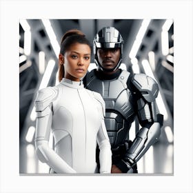 Futuristic Couple 102 Canvas Print