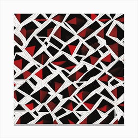 Red Triangles Canvas Print