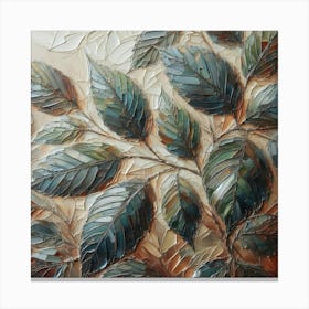 Leaf Painting Canvas Print