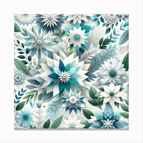 Blue Flowers Canvas Print