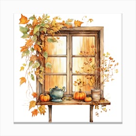 Autumn Window 2 Canvas Print