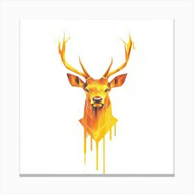 Deer Head Canvas Print