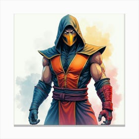 Mortal Kombat Ninja Fighter Concept Art (504) Canvas Print