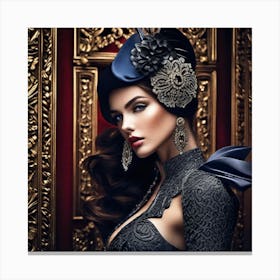 Victorian Fashion Canvas Print