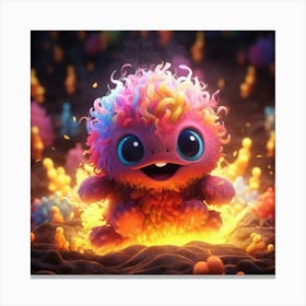 Squishy Monster Canvas Print