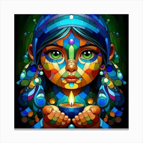 Stained Glass Art Canvas Print