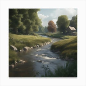 Landscape Painting 211 Canvas Print