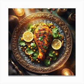 Mediterranean Chicken Canvas Print