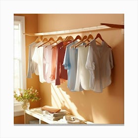 Clothes Rack Canvas Print