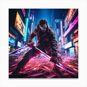 Cyberpunk 2077 Poster Canvas Print