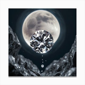 Moonlight Diamond Canvas Print