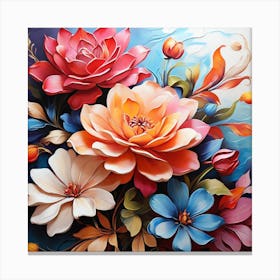 Colorful Flowers Canvas Print