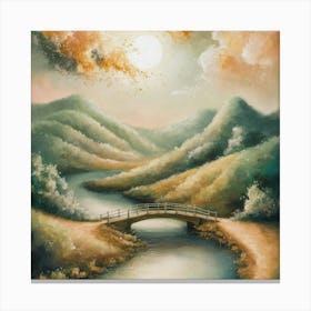 Bridge Over The River 1 Canvas Print