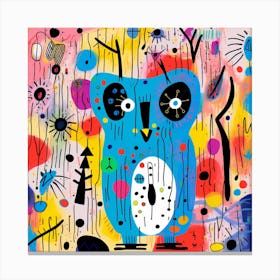 Owl colorful Canvas Print