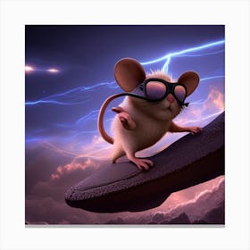 Lightning Mouse Canvas Print