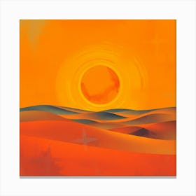 Sunset In The Desert 4 Canvas Print