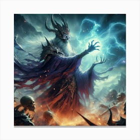 Necromatic King Canvas Print