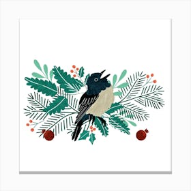 Christmas Bird Canvas Print