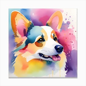 Corgi Painting 23 Canvas Print