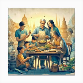 A Family of Travel Content Creators Share Their Stories and Recipes from Around the World Canvas Print