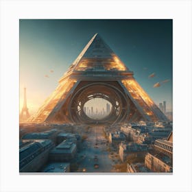 Futuristic Cityscape 6 Canvas Print