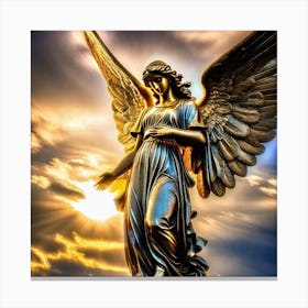 Angel Statue Canvas Print