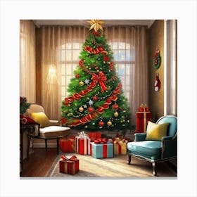Christmas Tree 35 Canvas Print