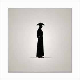 Silhouette Of A Woman 1 Canvas Print