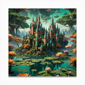 Fantasy Bonsai Castle Canvas Print