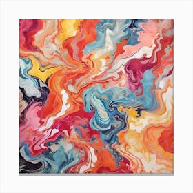 Colorful Marble 3 Canvas Print