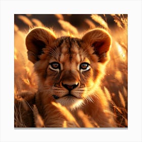 Lion Cub Canvas Print