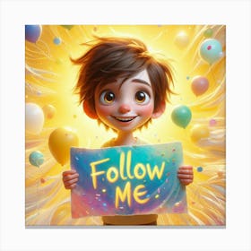 Follow Me 12 Canvas Print