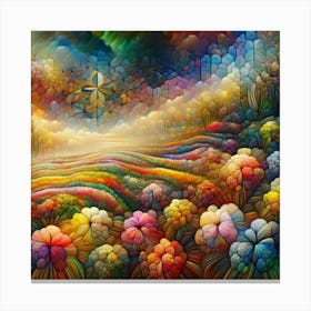 Flowers In The Sky Canvas Print