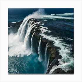 Icelandic Waterfall Canvas Print